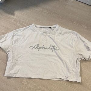 Alphalete Women's White Crop Top